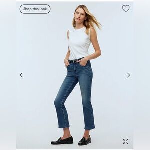 Madewell kick out crop jeans